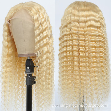 13x4 Blonde Lace Front Wig Human Hair Brazilian Transparent Part Lace Human Hair Wigs 613 Lace Frontal Wig For Women Human